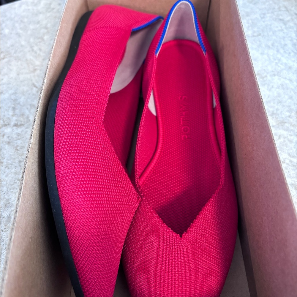 Rothy's Vibrant Red Flats